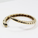 Gold brass cuff bracelet